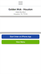 Mobile Screenshot of goldenwokhouston.com
