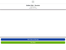 Tablet Screenshot of goldenwokhouston.com
